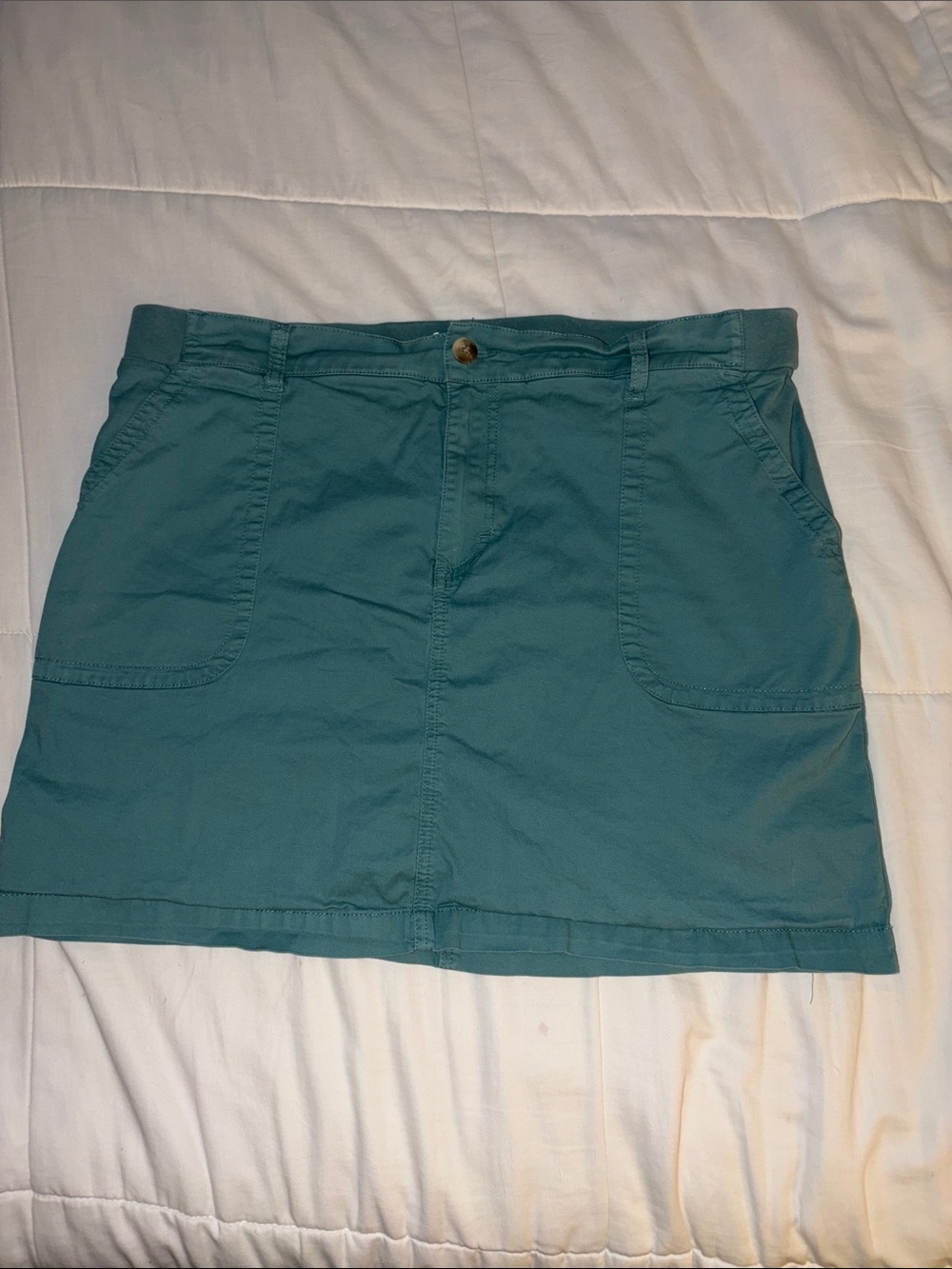 Lee Regular Fit Skort Mid Rise With Pockets Light Green Size 18 Medium
